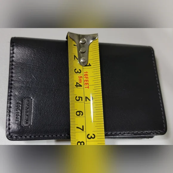 Coach Black Leather Men's Wallet NEW.